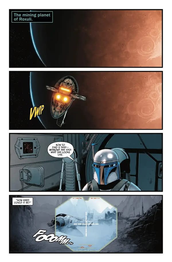 Interior preview page from STAR WARS: JANGO FETT #3 LEINIL YU COVER