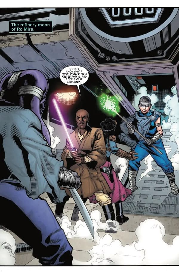 Interior preview page from STAR WARS: MACE WINDU #4 MATEUS MANHANINI COVER