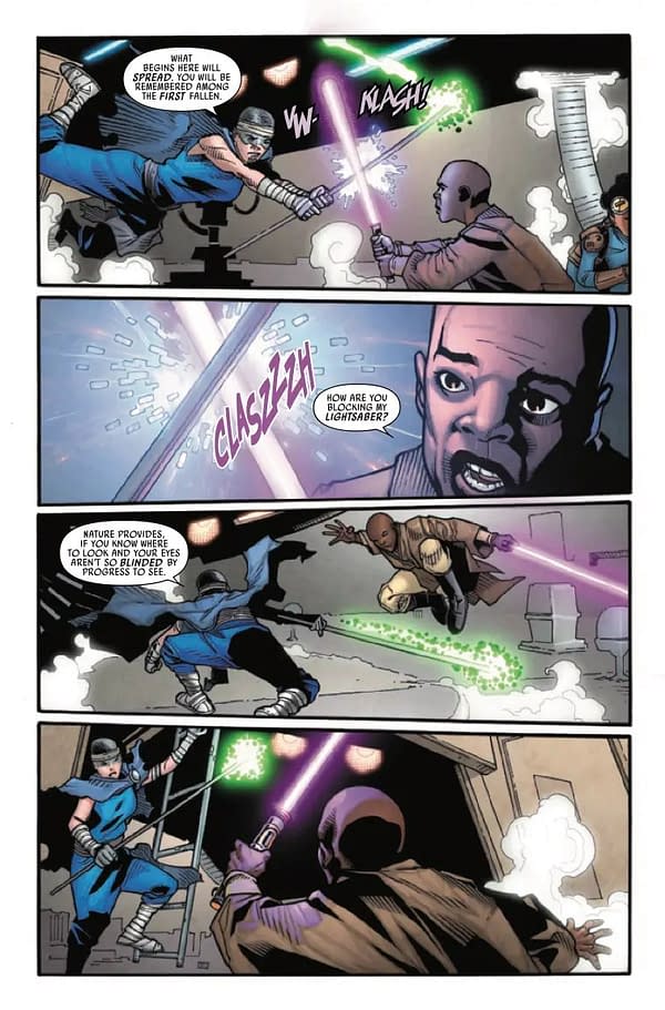 Interior preview page from STAR WARS: MACE WINDU #4 MATEUS MANHANINI COVER