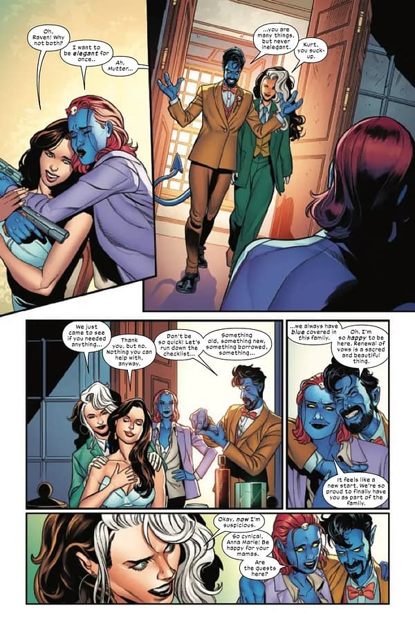 Interior preview page from X-MEN: THE WEDDING SPECIAL #1 JAN BAZALDUA COVER