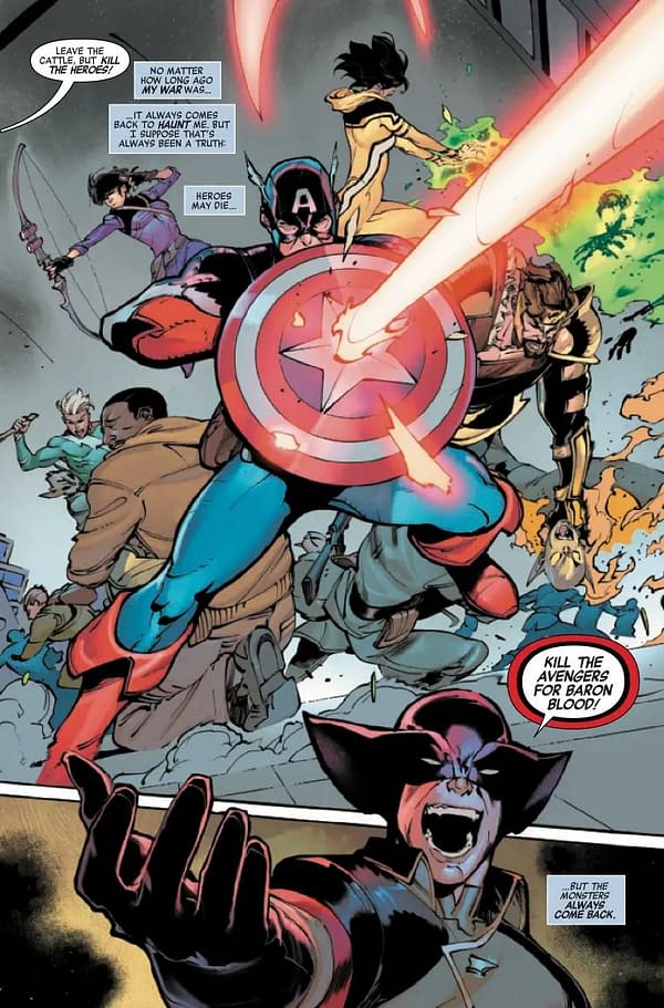 Interior preview page from AVENGERS #15 JOSHUA CASSARA COVER