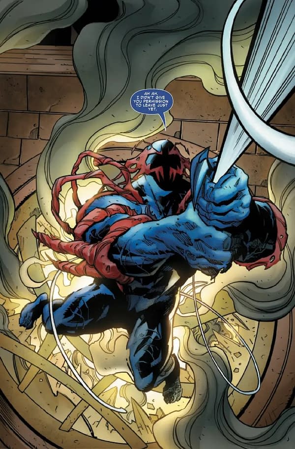 Interior preview page from SYMBIOTE SPIDER-MAN 2099 #4 LEINIL YU COVER