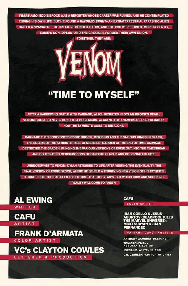 Interior preview page from VENOM #35 CAFU COVER