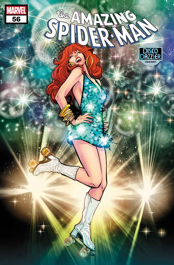 Cover image for AMAZING SPIDER-MAN #56 JOELLE JONES DISCO DAZZLER VARIANT