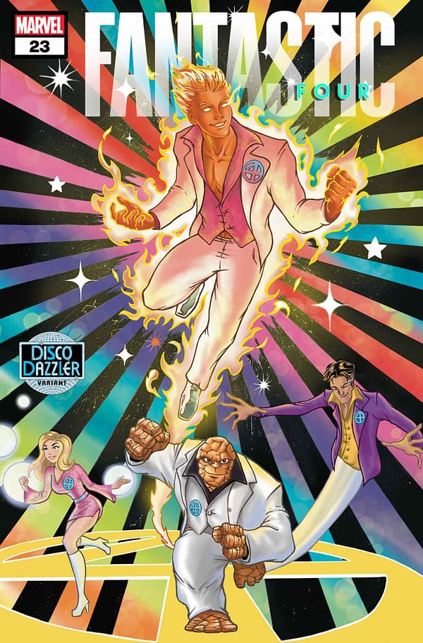 Cover image for FANTASTIC FOUR #23 BEN SU DISCO DAZZLER VARIANT