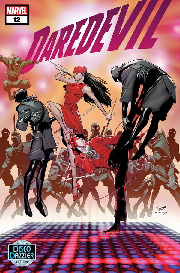 Cover image for DAREDEVIL #12 SCOTT GODLEWSKI DISCO DAZZLER VARIANT