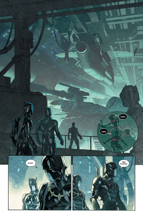 Interior preview page from ALIENS VS AVENGERS #1 ESAD RIBIC COVER