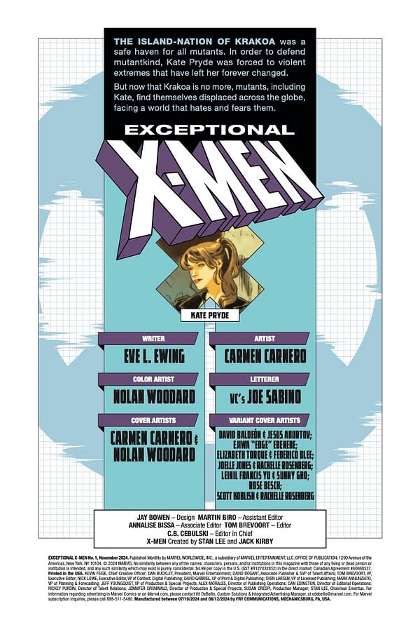 Interior preview page from EXCEPTIONAL X-MEN #1 CARMEN CARNERO COVER