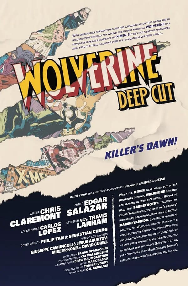 Interior preview page from WOLVERINE: DEEP CUT #2 PHILIP TAN COVER