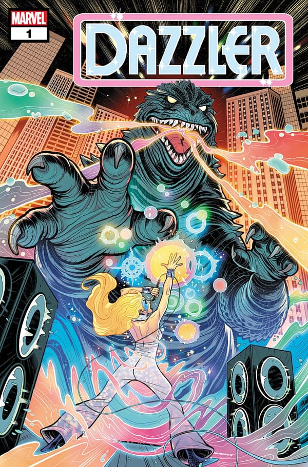 Cover image for DAZZLER #1 ELIZABETH TORQUE GODZILLA VARIANT