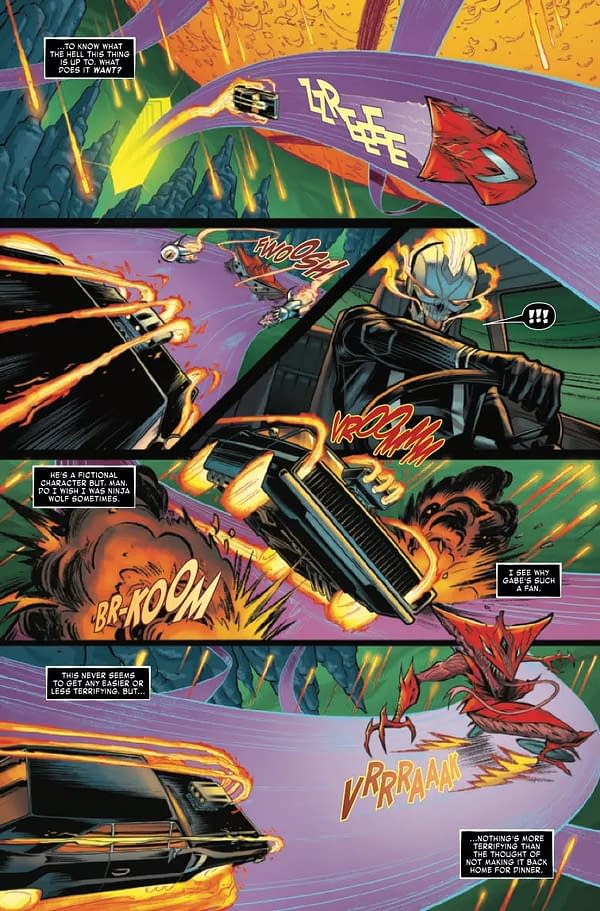 Interior preview page from GHOST RIDER: ROBBIE REYES SPECIAL #1 HUMBERTO RAMOS COVER