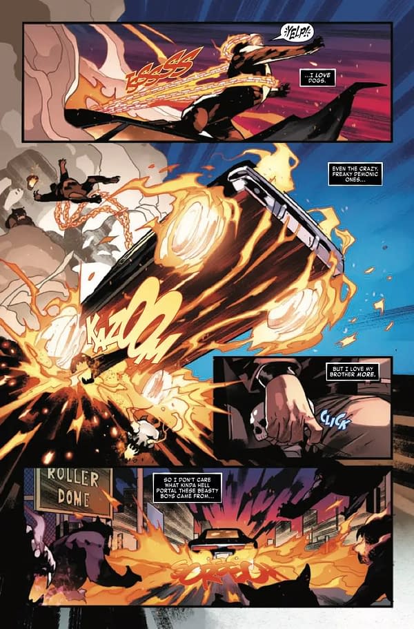 Interior preview page from GHOST RIDER: ROBBIE REYES SPECIAL #1 HUMBERTO RAMOS COVER