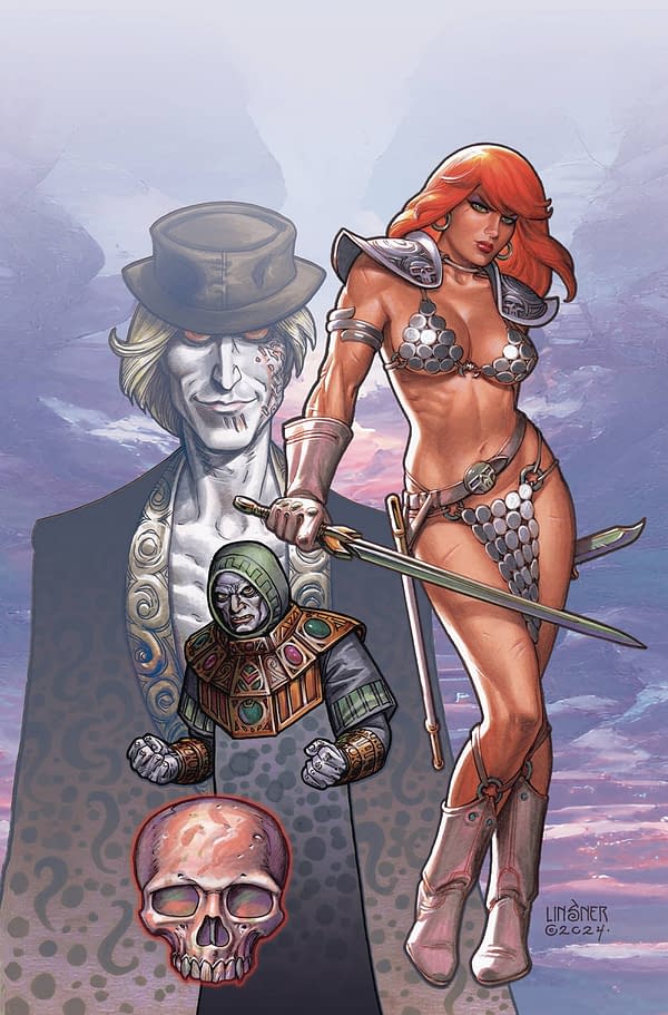 Cover image for RED SONJA DEATH AND THE DEVIL #1 CVR F LINSNER FOIL VIRGIN (