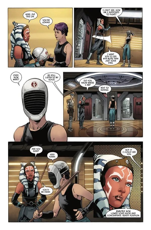 Interior preview page from STAR WARS: ASHOKA #3 PHIL NOTO COVER