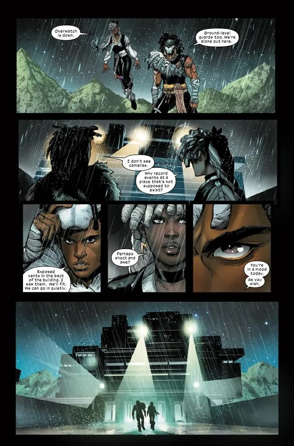 Interior preview page from ULTIMATE BLACK PANTHER #9 STEFANO CASELLI COVER