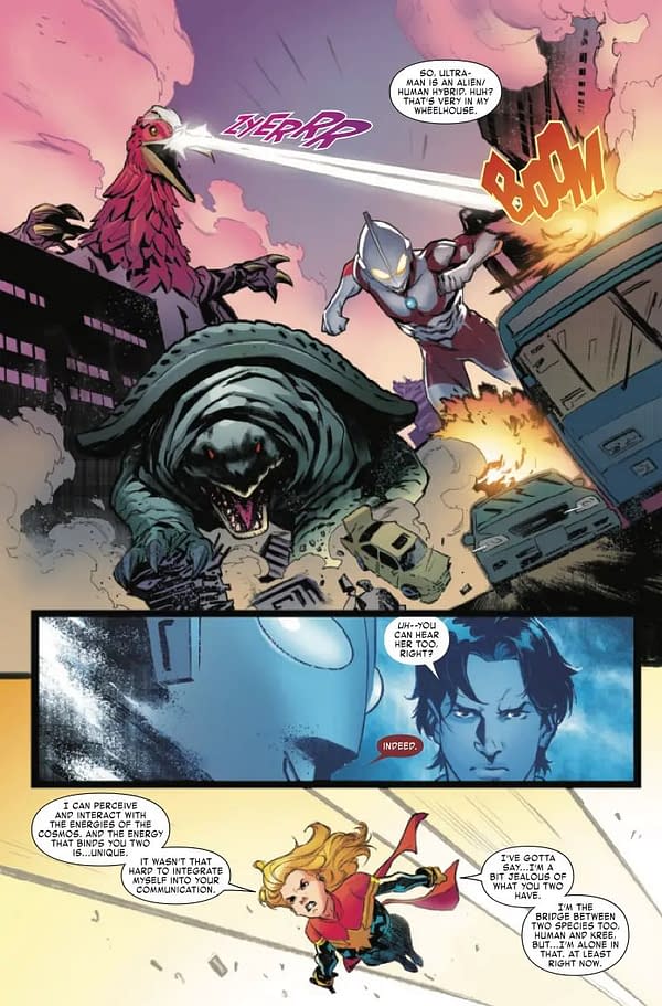 Interior preview page from ULTRAMAN X THE AVENGERS #2 DIKE RUAN COVER