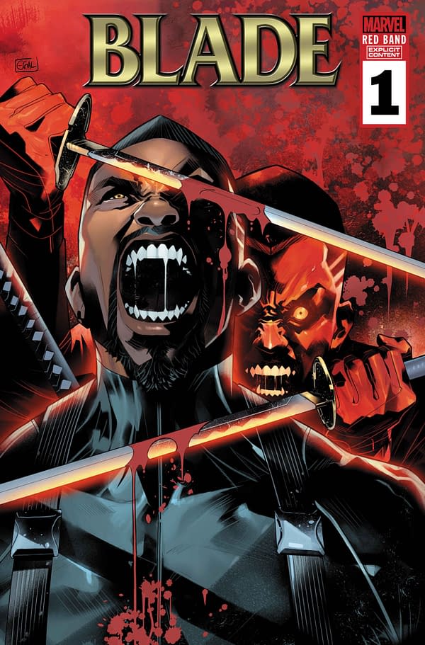 Cover image for BLADE: RED BAND #1 EDWIN GALMON VARIANT [POLYBAGGED]