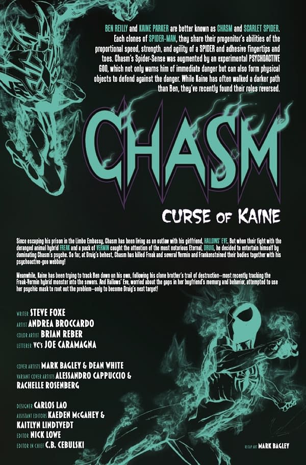 Interior preview page from CHASM: CURSE OF KAINE #3 MARK BAGLEY COVER