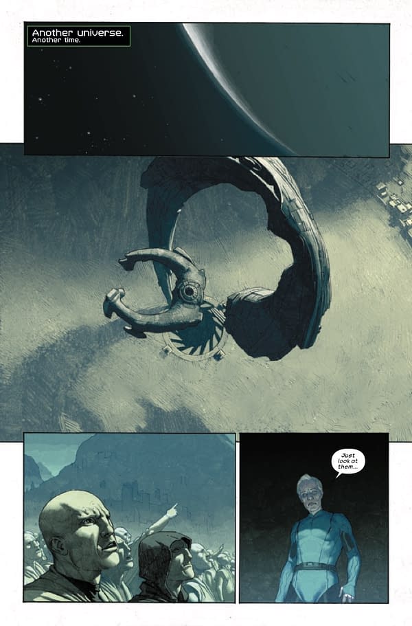 Interior preview page from ALIENS VS AVENGERS #2 ESAD RIBIC COVER