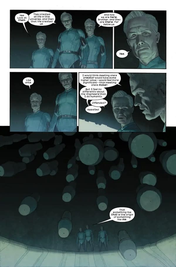 Interior preview page from ALIENS VS AVENGERS #2 ESAD RIBIC COVER