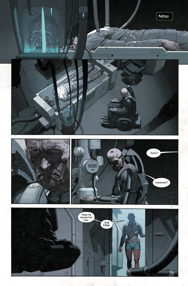 Interior preview page from ALIENS VS AVENGERS #2 ESAD RIBIC COVER