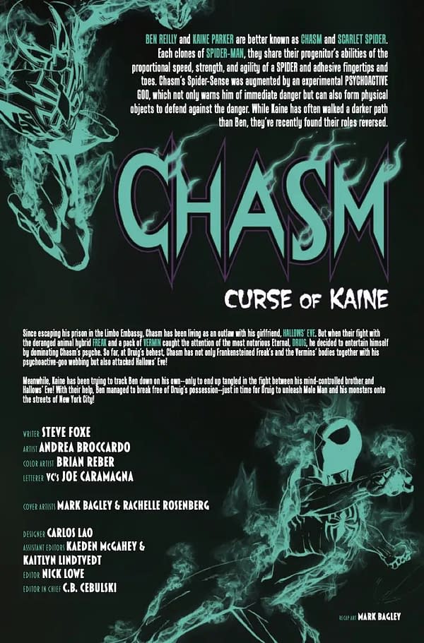 Interior preview page from CHASM: CURSE OF KAINE #4 MARK BAGLEY COVER