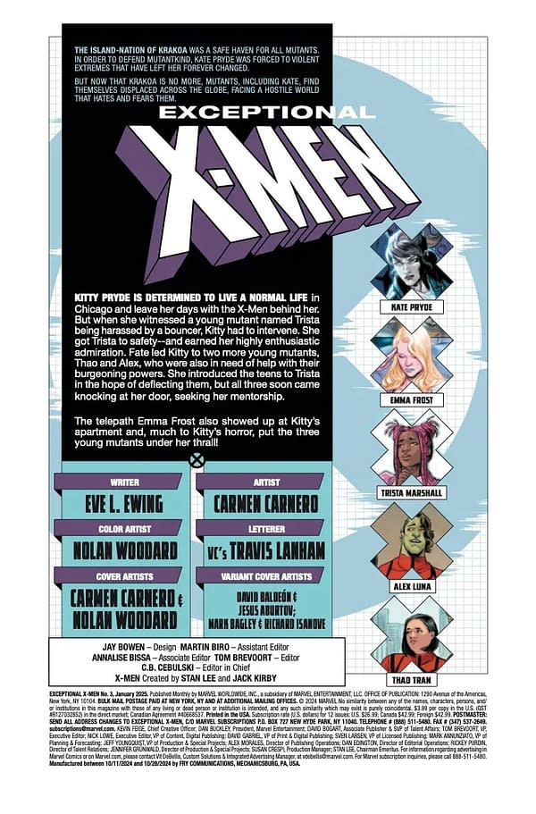 Interior preview page from EXCEPTIONAL X-MEN #3 CARMEN CARNERO COVER