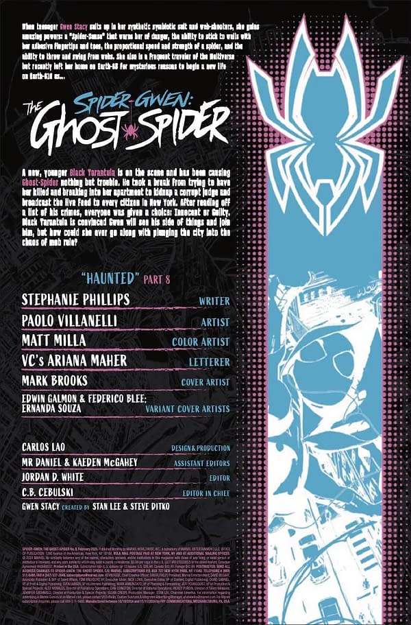 Interior preview page from SPIDER-GWEN: THE GHOST SPIDER #8 MARK BROOKS COVER