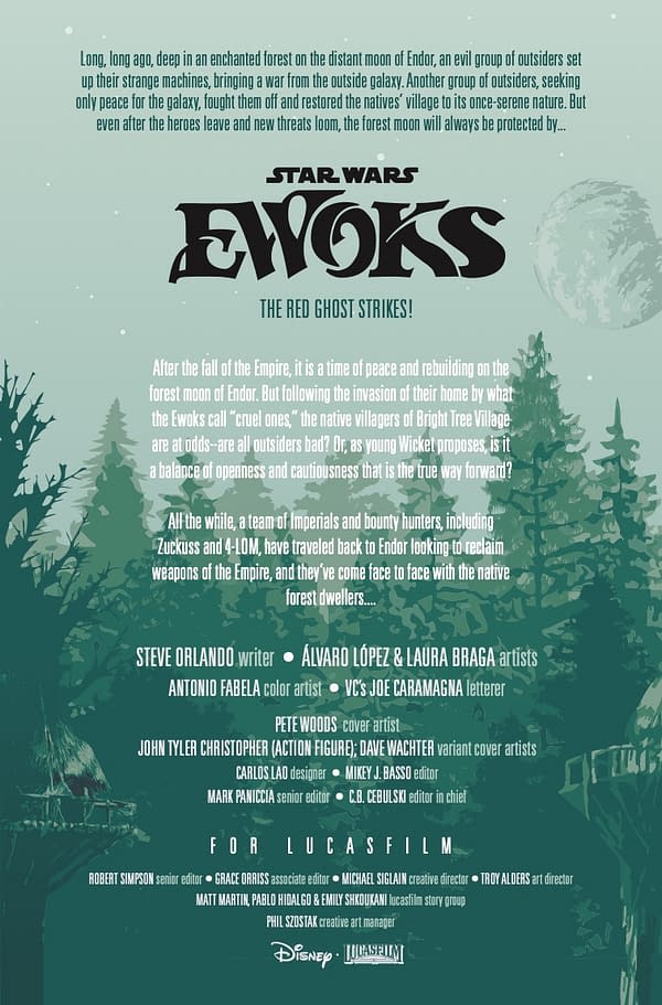 Interior preview page from STAR WARS: EWOKS #2 PETE WOODS COVER