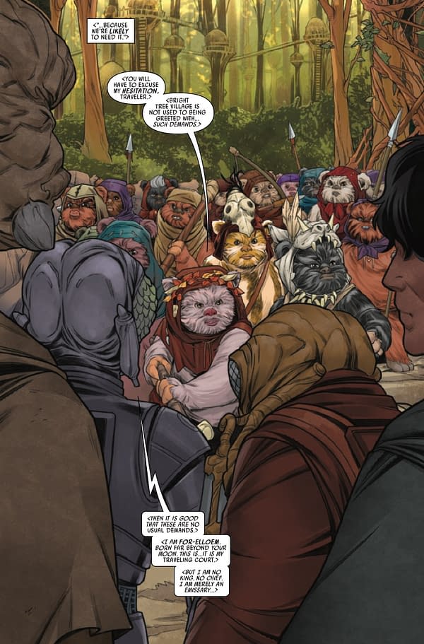 Interior preview page from STAR WARS: EWOKS #2 PETE WOODS COVER