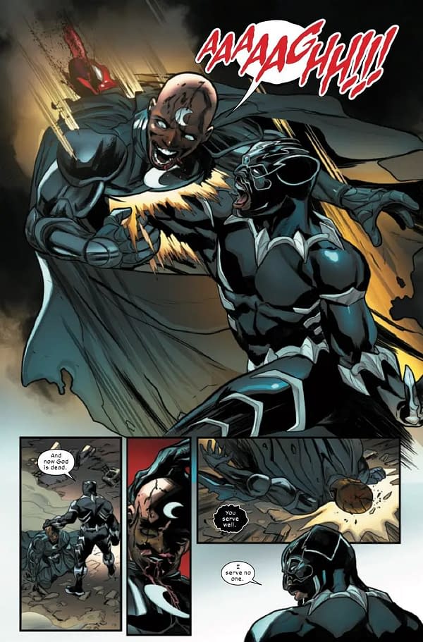 Interior preview page from ULTIMATE BLACK PANTHER #10 STEFANO CASELLI COVER