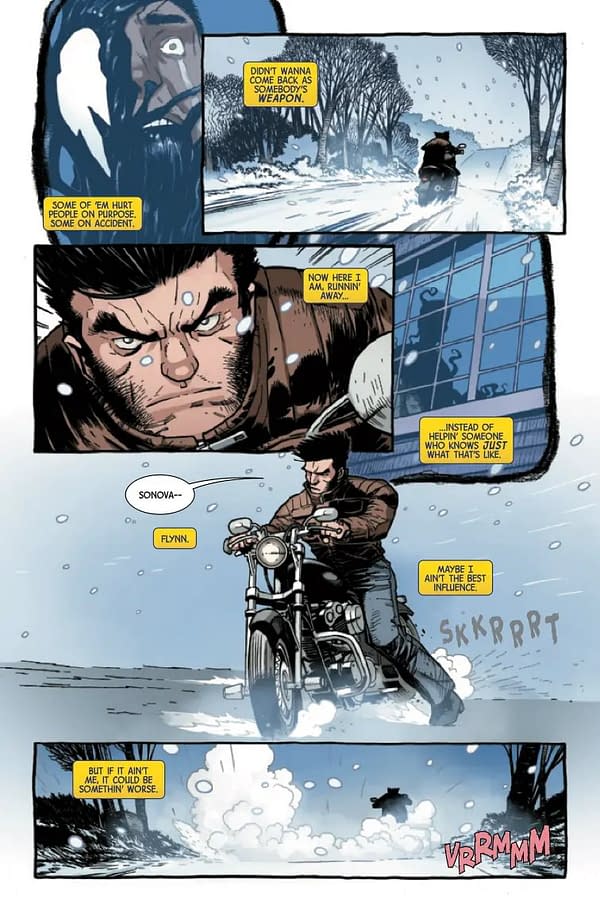 Interior preview page from VENOM WAR: WOLVERINE #3 KEN LASHLEY COVER