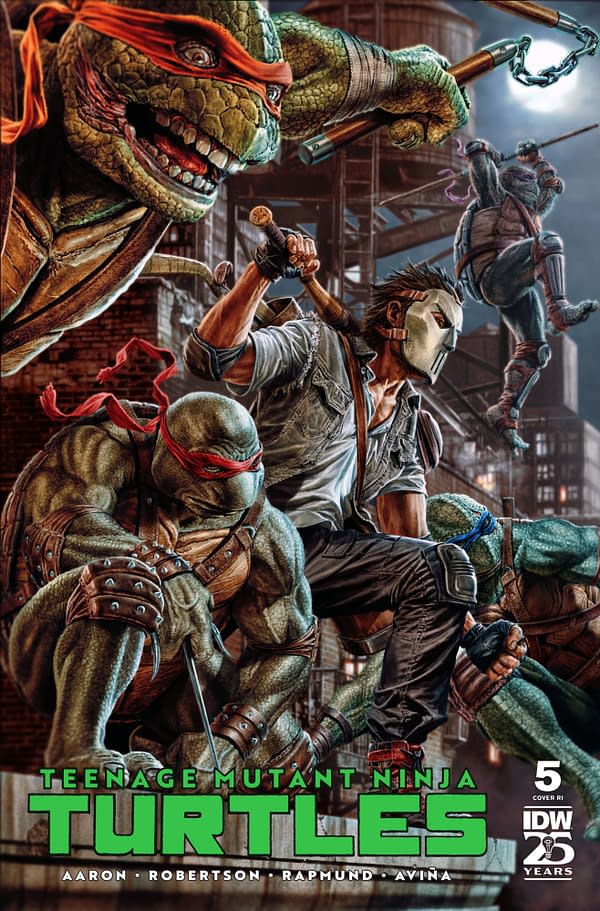 Cover image for Teenage Mutant Ninja Turtles (2024) #5 Variant RI (75) (Bermejo)