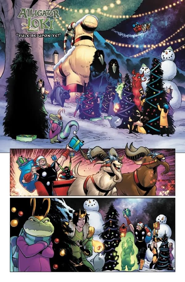 Interior preview page from ALLIGATOR LOKI: HOLIDAY SPECIAL #1 BOB QUINN COVER