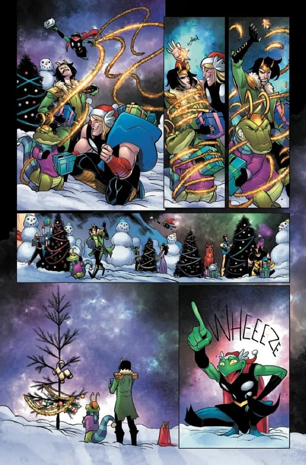 Interior preview page from ALLIGATOR LOKI: HOLIDAY SPECIAL #1 BOB QUINN COVER