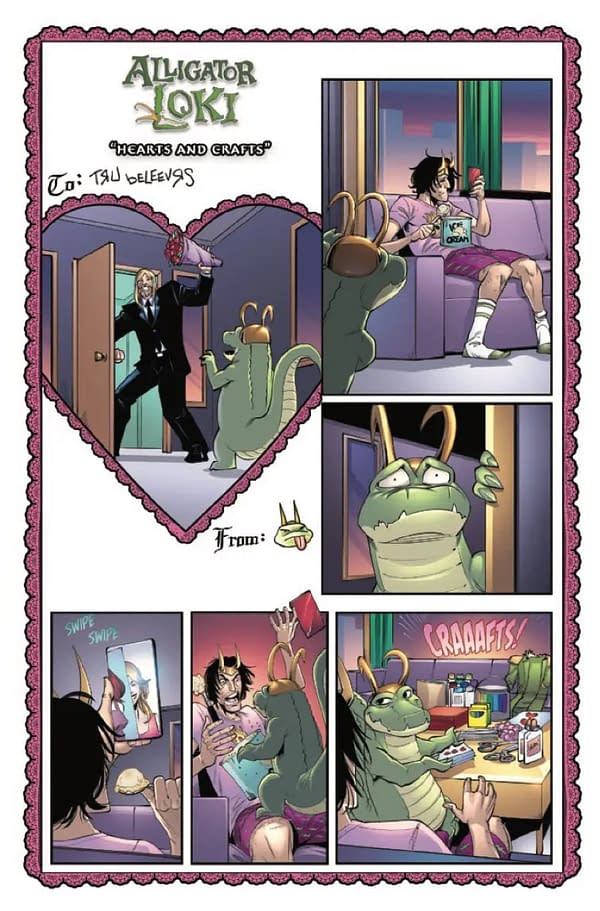 Interior preview page from ALLIGATOR LOKI: HOLIDAY SPECIAL #1 BOB QUINN COVER