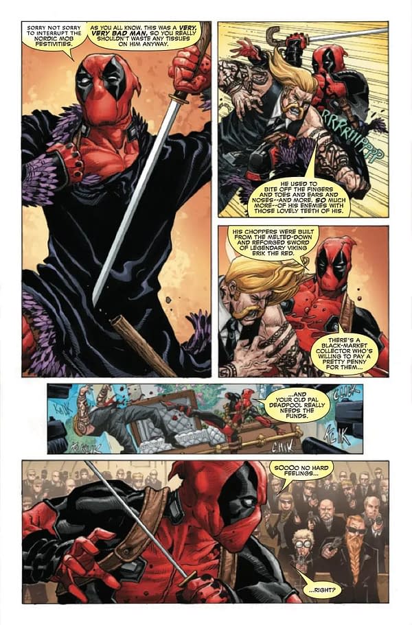 Interior preview page from DEADPOOL/WOLVERINE #1 JOSHUA CASSARA COVER