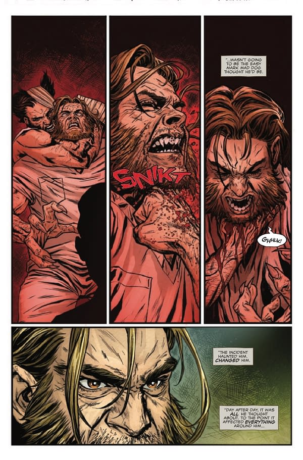 Interior preview page from SABRETOOTH: THE DEAD DON'T TALK #1 ADAM KUBERT COVER