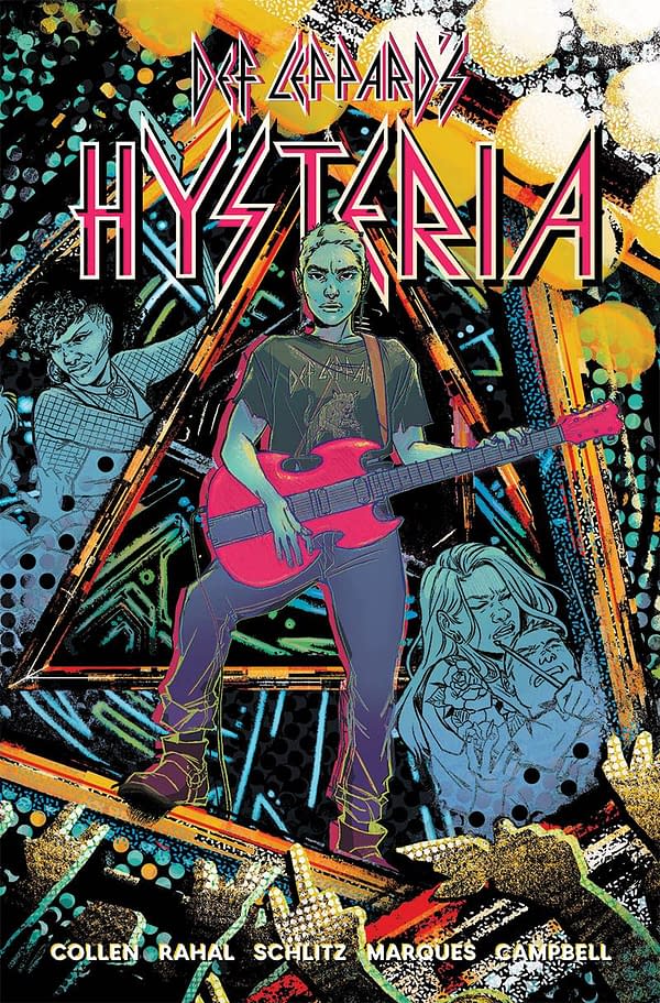 Def Leppard graphic novel, Hysteria, by Eliot Rahal, Phil Collen and Alex Schlitz