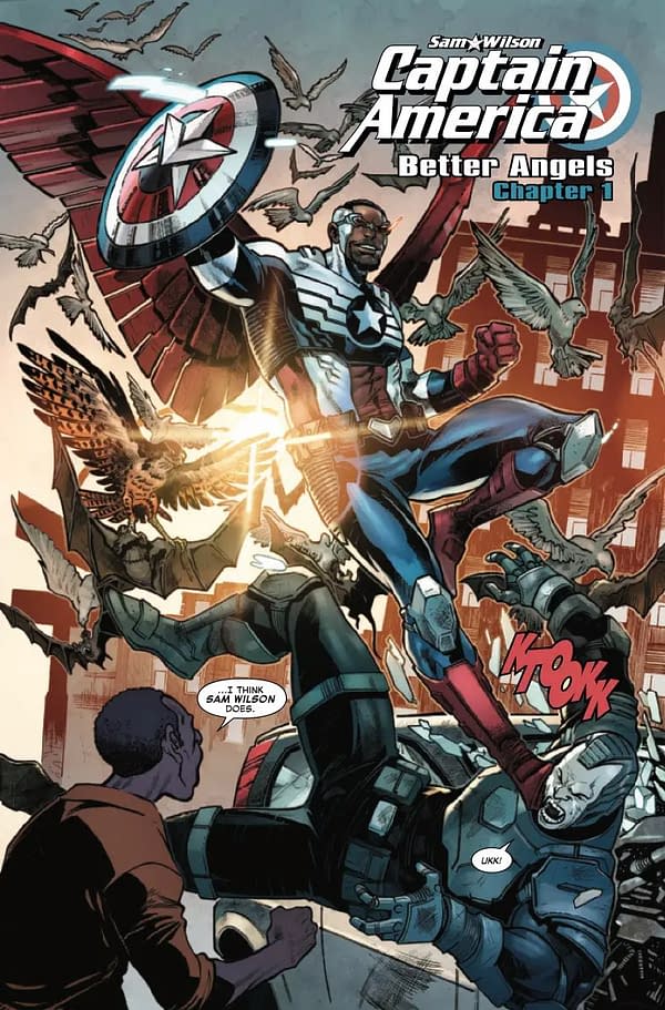 Interior preview page from SAM WILSON: CAPTAIN AMERICA #1 TAURIN CLARKE COVER