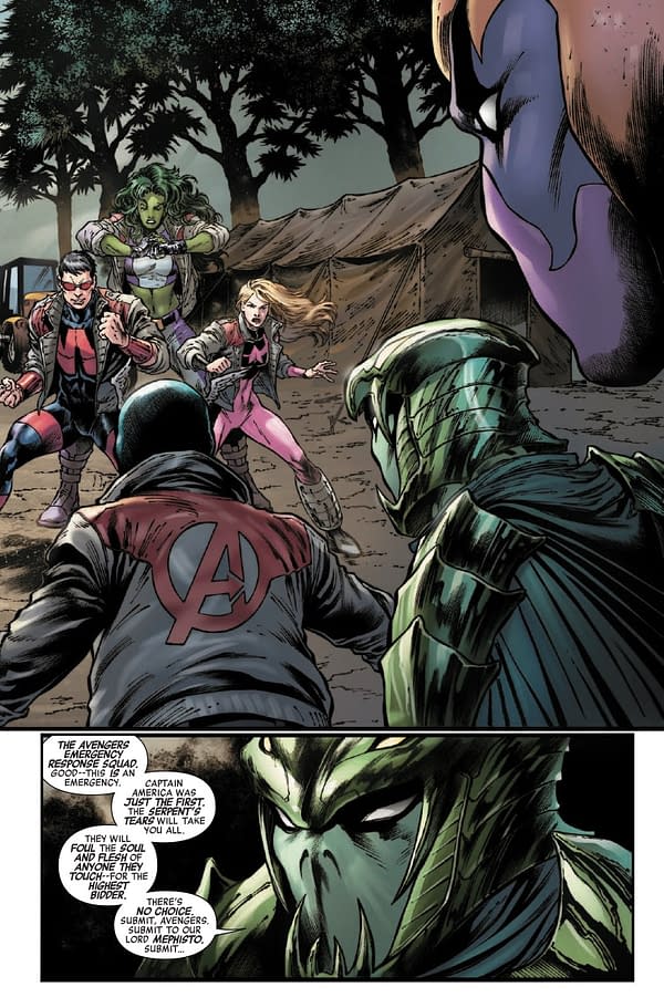 Interior preview page from AVENGERS ASSEMBLE #5 LEINIL YU COVER