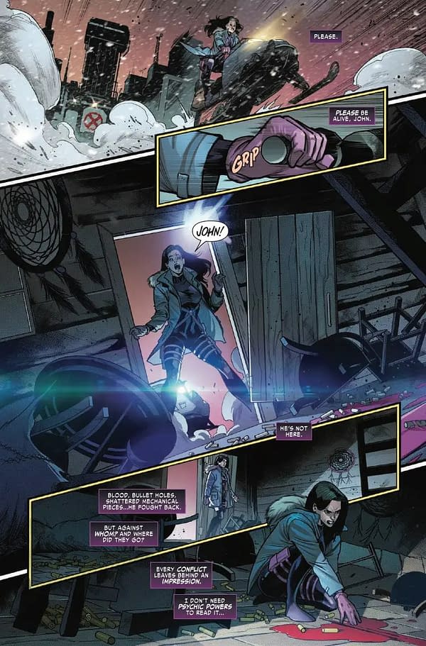 Interior preview page from PSYLOCKE #3 MAHMUD ASRAR COVER