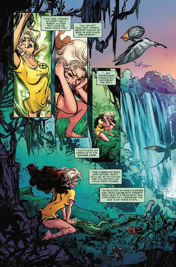 Interior preview page from ROGUE: THE SAVAGE LAND #1 KAARE ANDREWS COVER