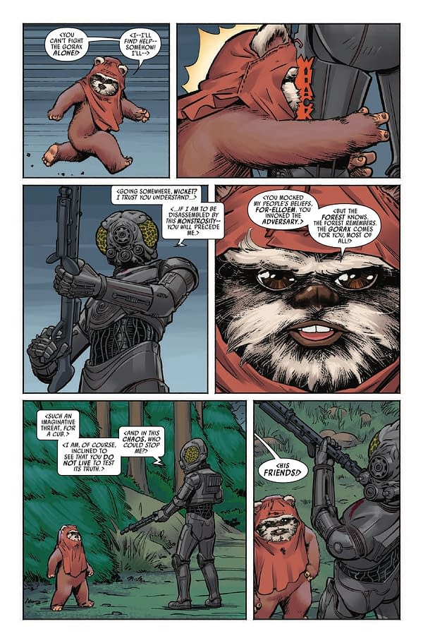 Interior preview page from STAR WARS: EWOKS #4 PETE WOODS COVER