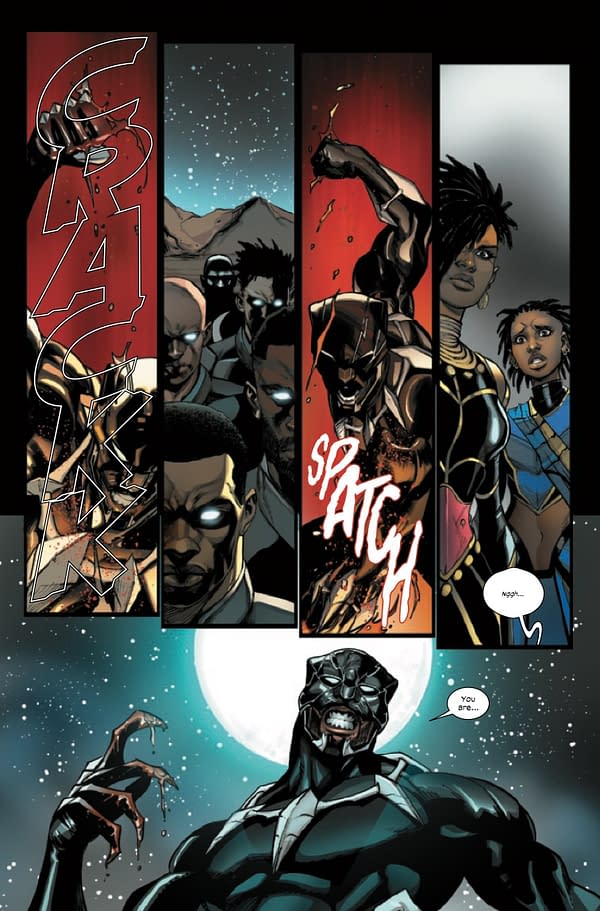 Interior preview page from ULTIMATE BLACK PANTHER #12 STEFANO CASELLI COVER