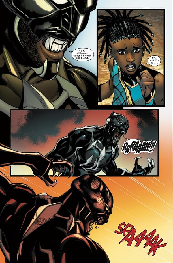 Interior preview page from ULTIMATE BLACK PANTHER #12 STEFANO CASELLI COVER