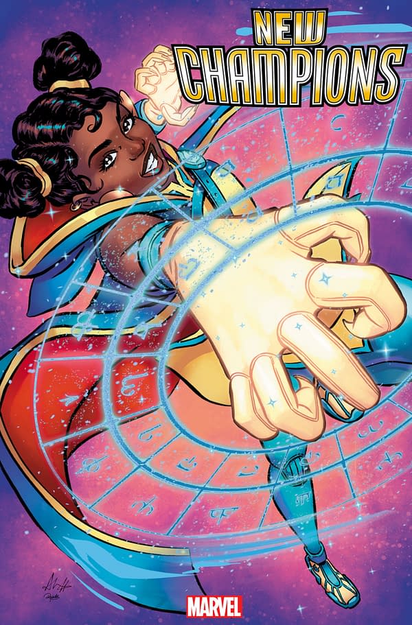 Cover image for NEW CHAMPIONS #2 ALITHA MARTINEZ BLACK HISTORY MONTH VARIANT