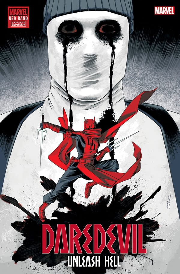 Cover image for DAREDEVIL: UNLEASH HELL - RED BAND #2 DECLAN SHALVEY VARIANT [POLYBAGGED]