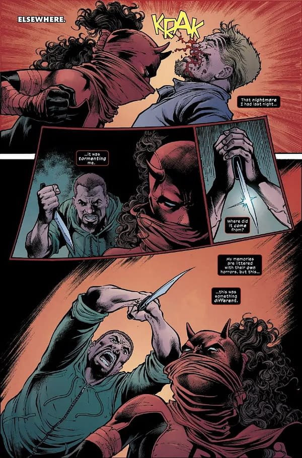 Interior preview page from DAREDEVIL: UNLEASH HELL - RED BAND #2 PAULO SIQUEIRA COVER