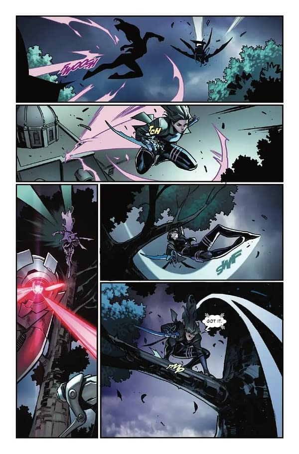 Interior preview page from PSYLOCKE #4 MAHMUD ASRAR COVER